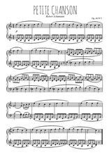 Téléchargez l'arrangement pour piano de la partition de Petite chanson en PDF